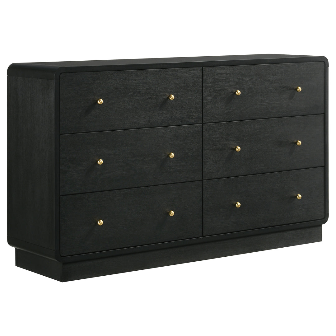 Cavelle 6-drawer Dresser Cabinet Black - What&