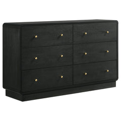 Cavelle 6-drawer Dresser Cabinet Black - What&