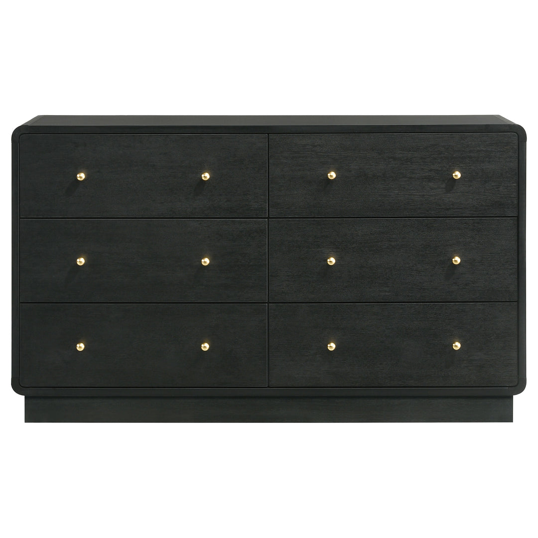 Cavelle 6-drawer Dresser Cabinet Black - What&