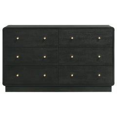 Cavelle 6-drawer Dresser Cabinet Black - What&