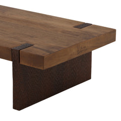 Celestino Coffee Table - Brown Mango Wood wood construction detail 1 - Coffee Tables by Dovetail - Whats New Furniture Portland OR