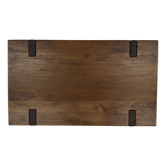 Celestino Coffee Table - Brown Mango Wood overhead view - Coffee Tables by Dovetail - Whats New Furniture Portland OR