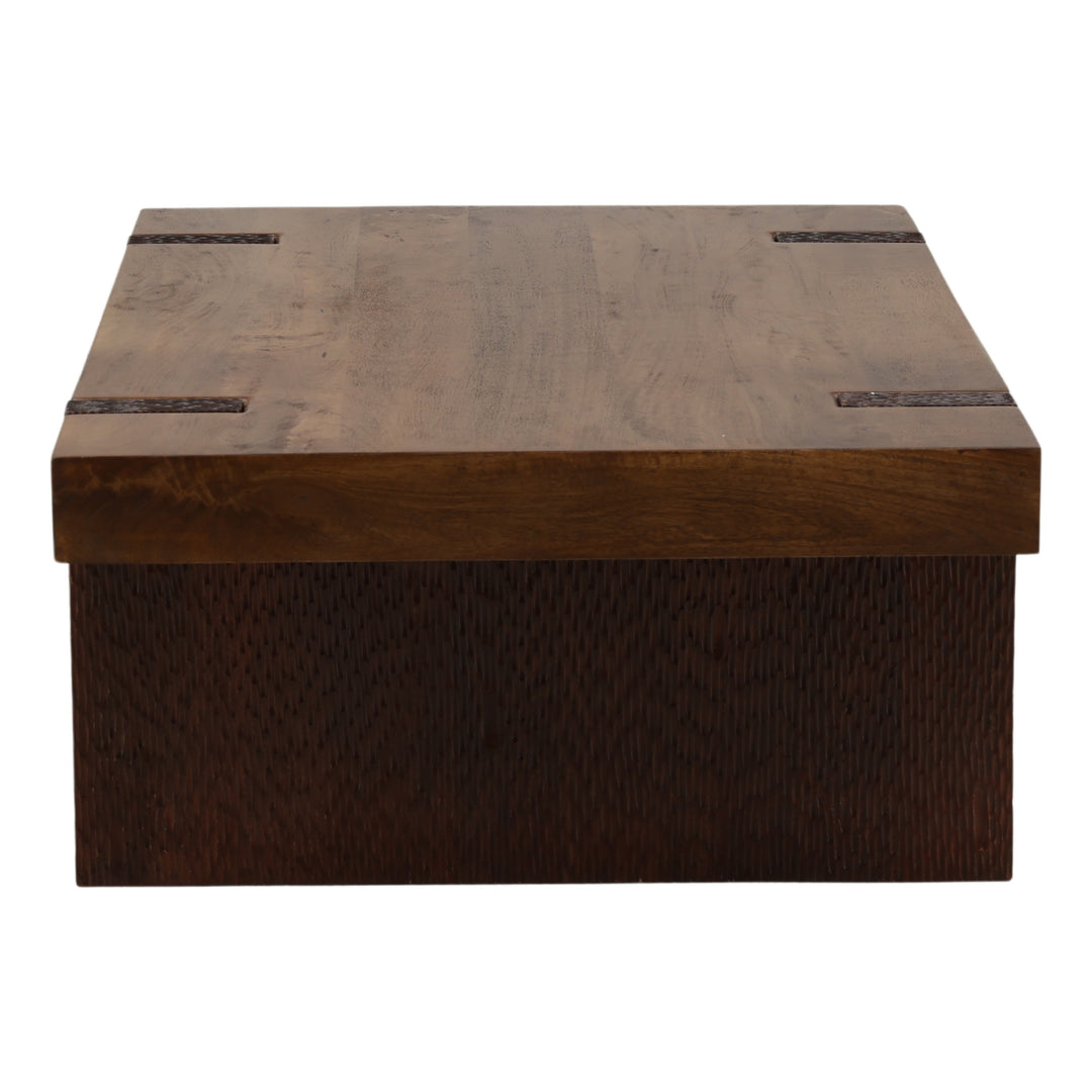 Celestino Coffee Table - Brown Mango Wood side profile - Coffee Tables by Dovetail - Whats New Furniture Portland OR