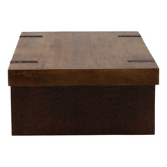 Celestino Coffee Table - Brown Mango Wood side profile - Coffee Tables by Dovetail - Whats New Furniture Portland OR