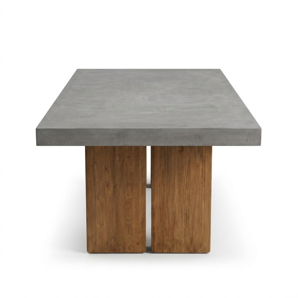 Cement Mid-Century Table - consignment furniture Portland