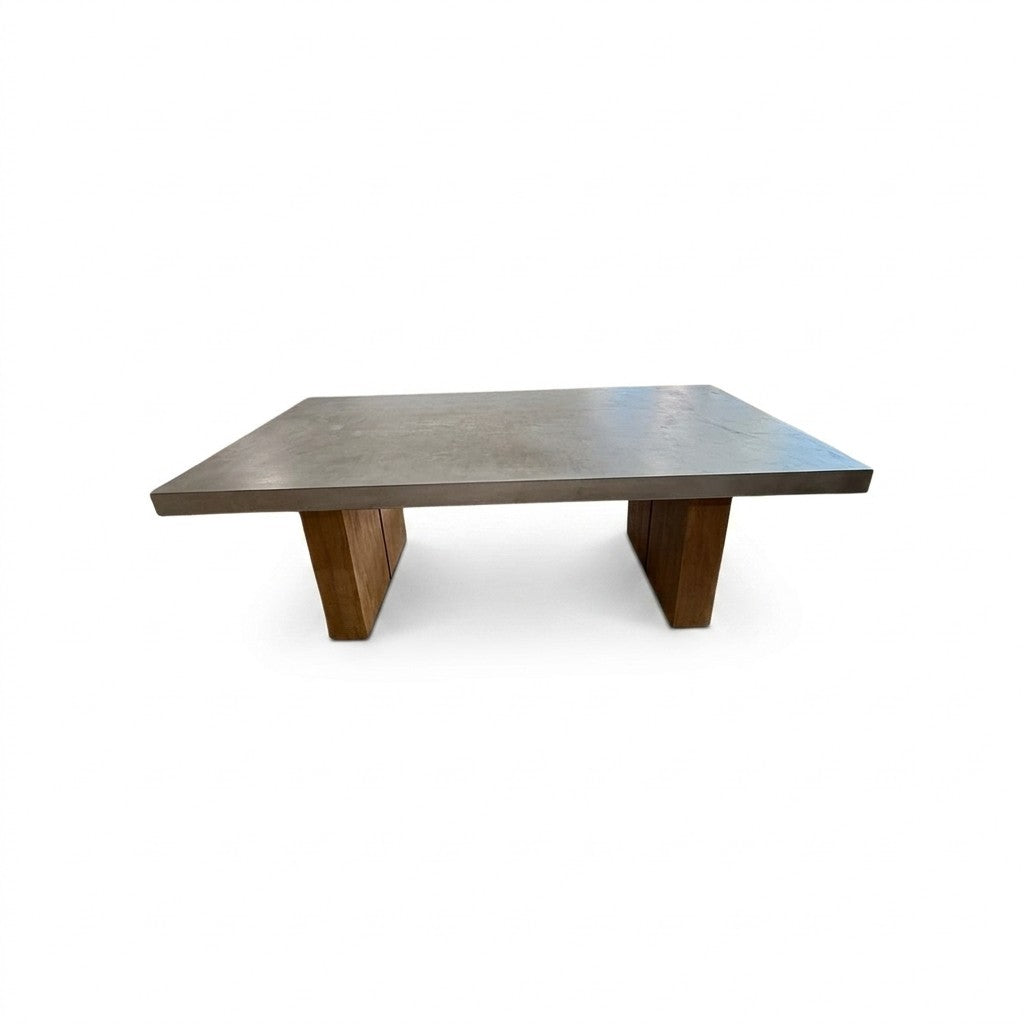 Cement Mid-Century Table - view 2