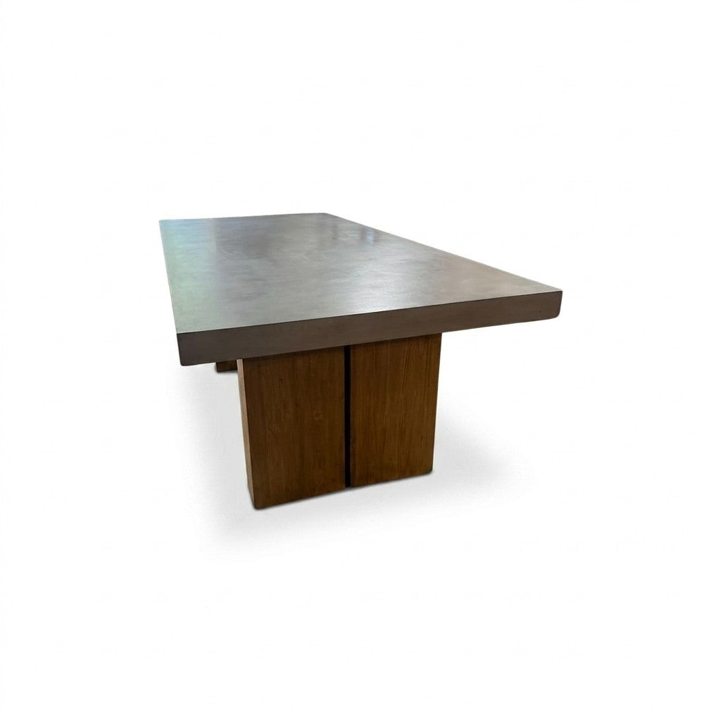 Cement Mid-Century Table - view 3