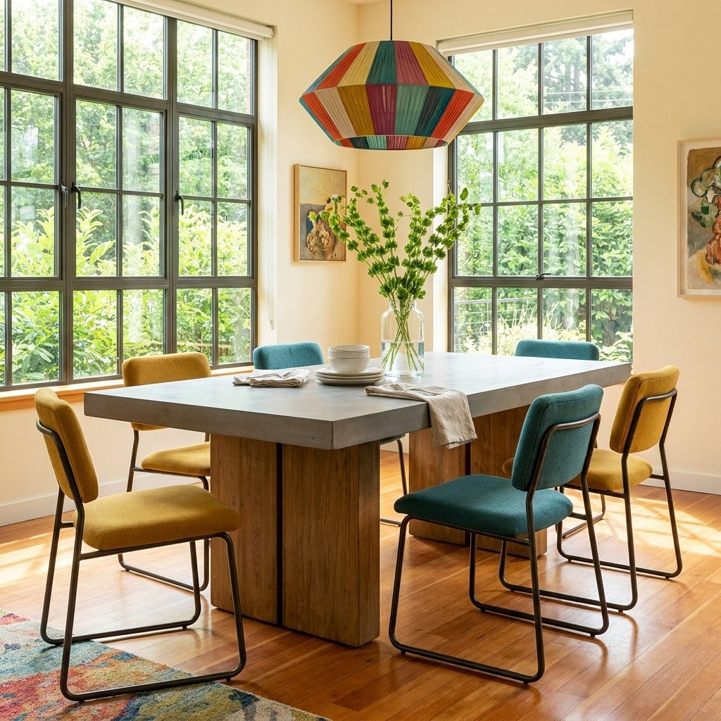 Cement Mid-Century Table - view 5