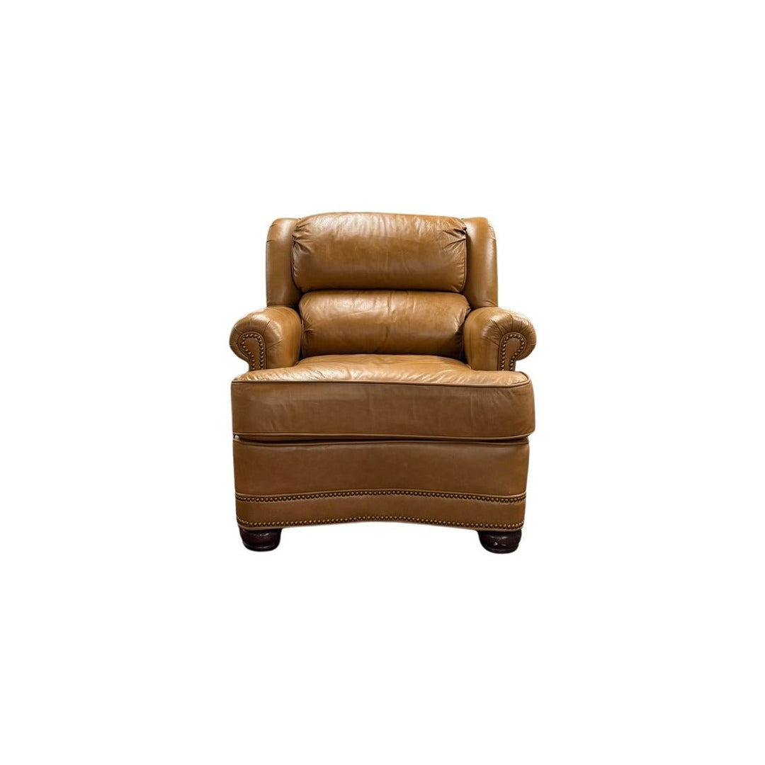 Leather Chair & Ottoman  - view 4