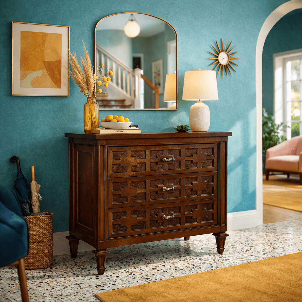 Vintage Detailed 3 Drawer Chest - What&