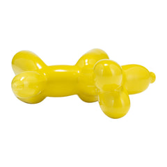 Ceramic Balloon Dog Figurine 7", Yellow top view - decor by Sagebrook Home - Whats New Furniture Portland OR