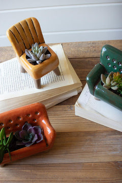 Ceramic Chair Planter — view 2