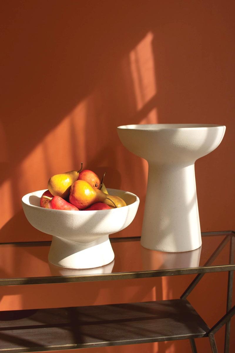 Ceramic Compote / Short by Kalalou - alternate product view 2