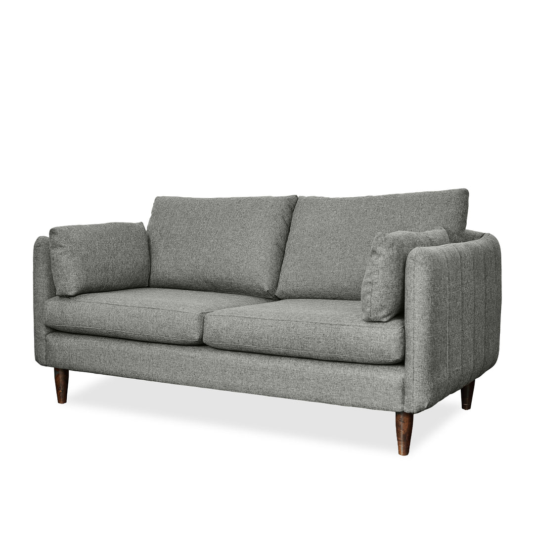 Charcoal Loveseat detail view - Whats New Furniture - Portland, Oregon