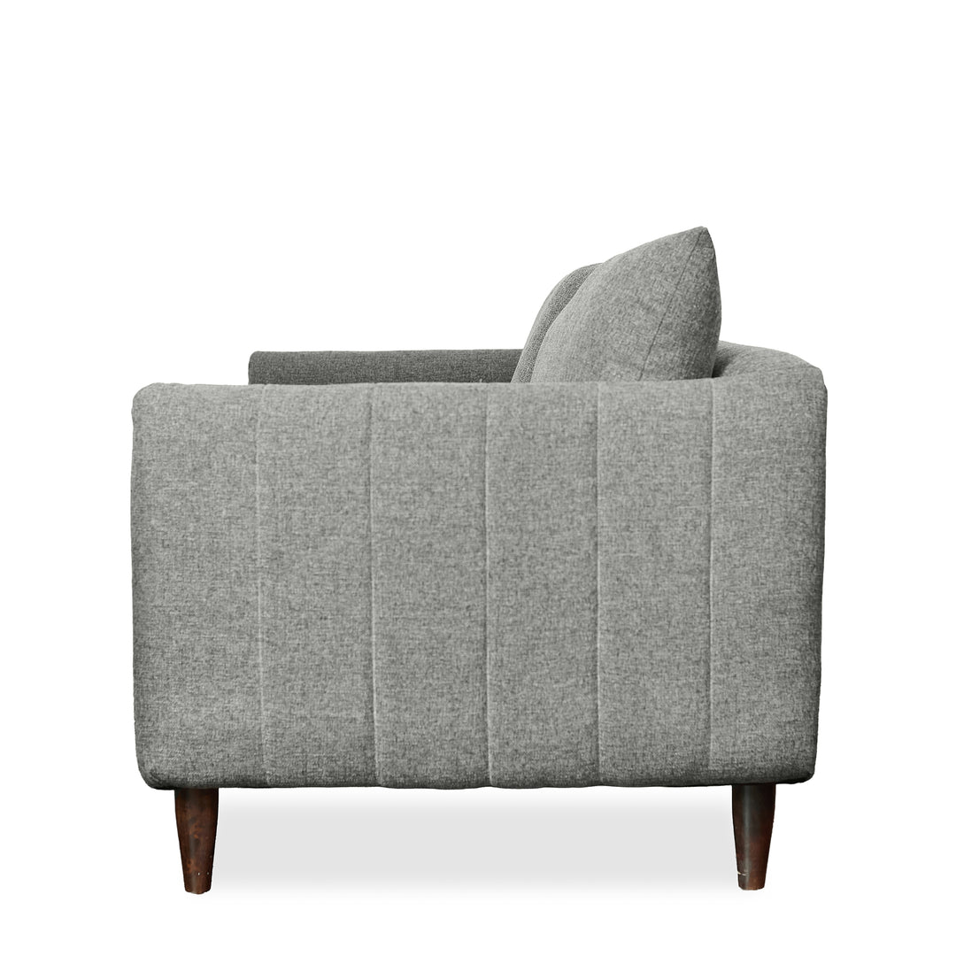 Charcoal Loveseat detail view 2 - Whats New Furniture - Portland, Oregon