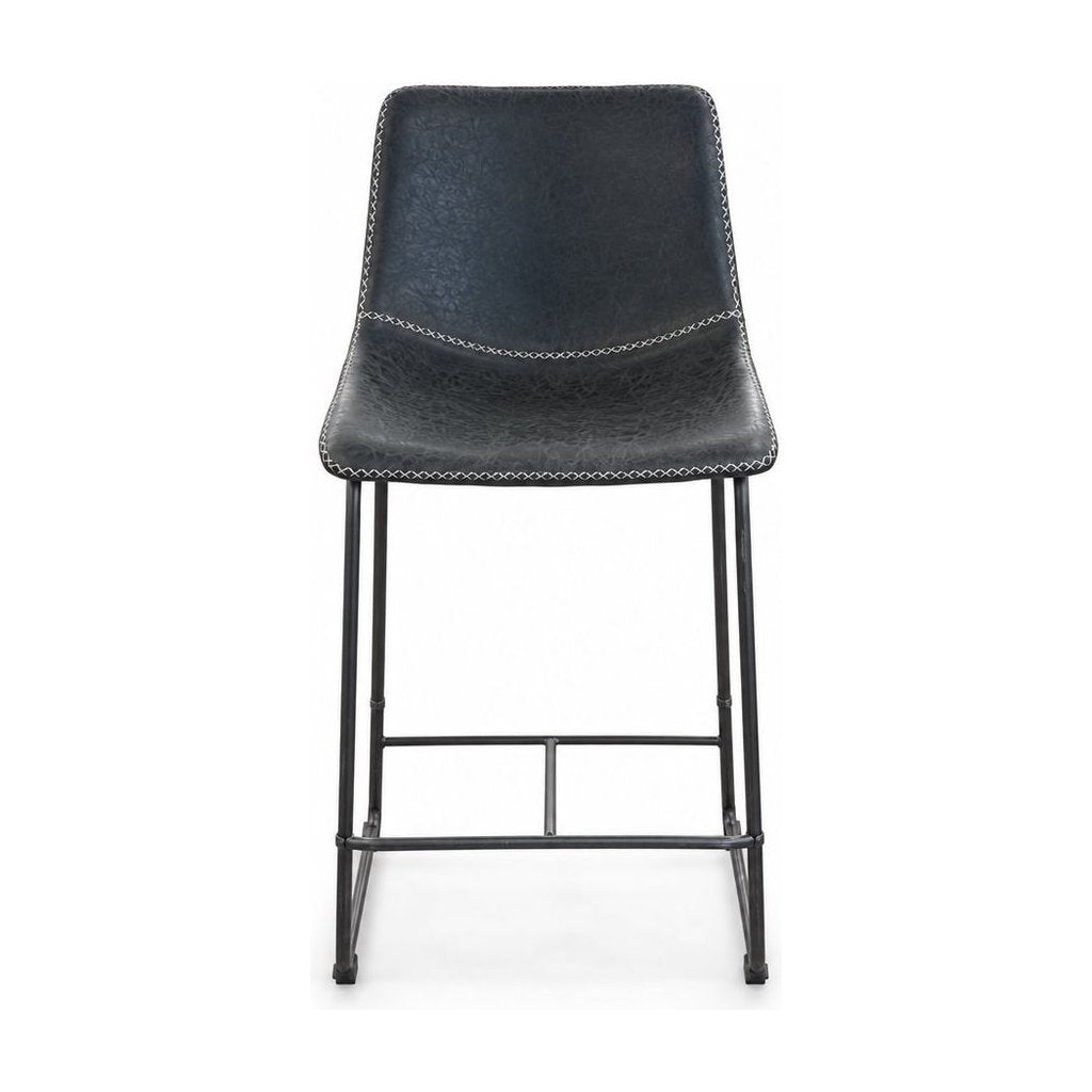 Charcoal mid-century metal bar stools at counter height - Whats New Furniture Portland OR