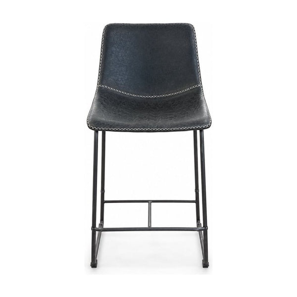 Charcoal mid-century metal bar stools at counter height - Whats New Furniture Portland OR
