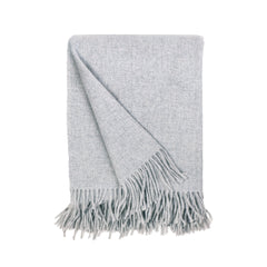 Chelsea Oversized Throw in Light Blue - front three-quarter studio view - Throw Blanket by Pom Pom at Home - Whats New Furniture Portland OR