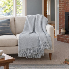 Chelsea Oversized Throw in Light Blue styled in a Portland home - Whats New Furniture