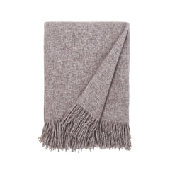 Chelsea Oversized Throw in Mushroom - front three-quarter studio view - Throw Blanket by Pom Pom at Home - Whats New Furniture Portland OR