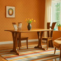 Dining Table w/6 Chairs detail view 11 - Whats New Furniture - Portland, Oregon