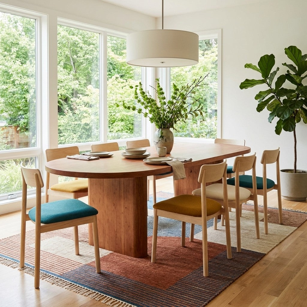 Cherry Mid-Century Dining Table - view 5