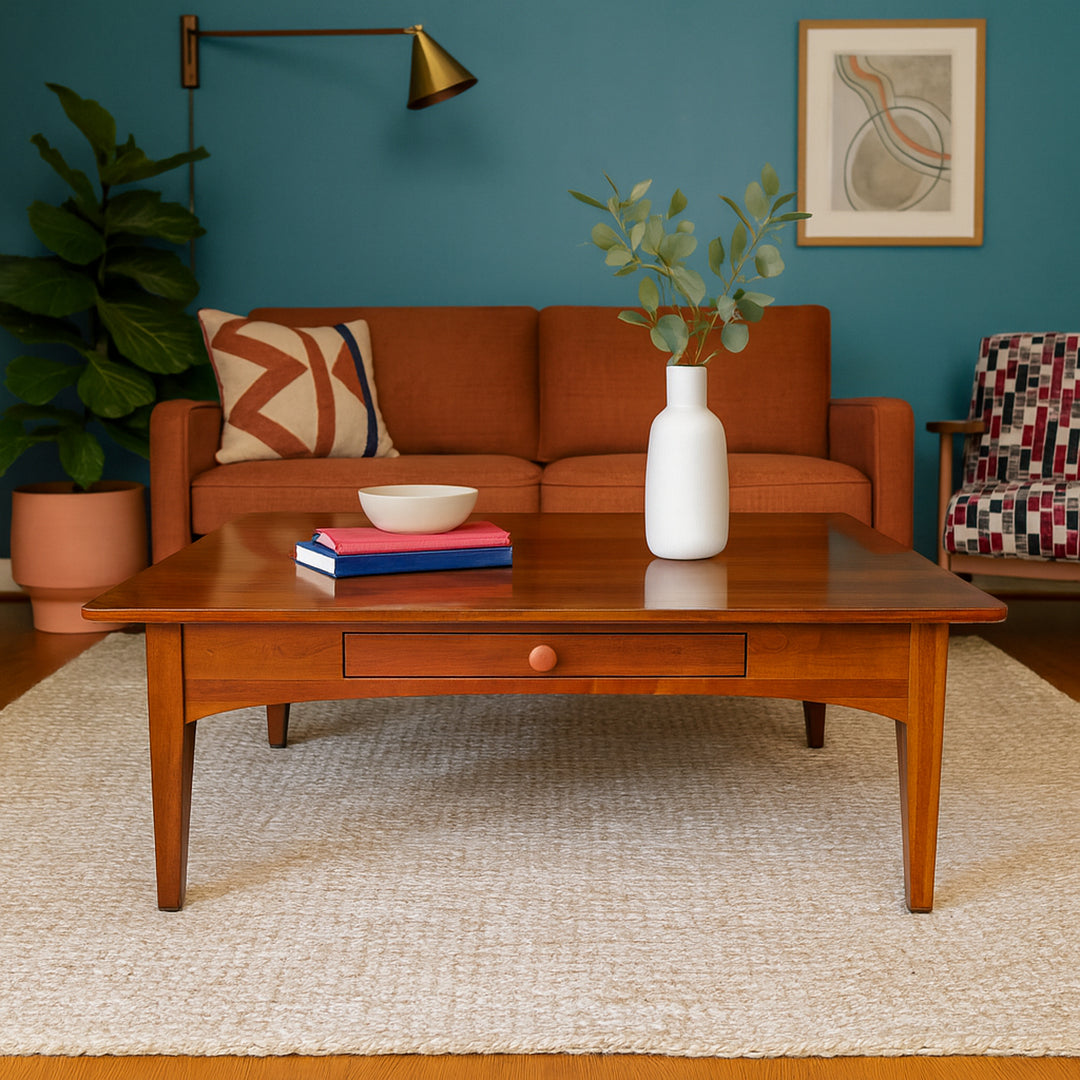 Cherrywood Coffee Table detail view - Whats New Furniture - Portland, Oregon