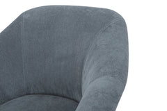 Chestnut Accent Chair in Blue variant front view - accent chair private label - Whats New Furniture Portland OR