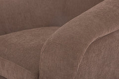 Chestnut Accent Chair in Brown fabric detail - accent chair private label - Whats New Furniture Portland OR