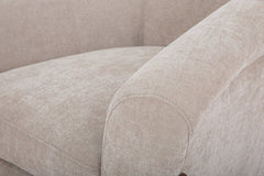 Chestnut Accent Chair in Cream fabric colorway fabric detail - accent chair private label - Whats New Furniture Portland OR