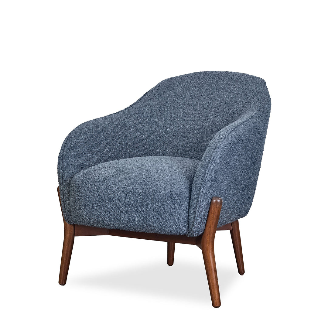 The Cia Chair in Blue side angle - accent chair private label - Whats New Furniture Portland OR