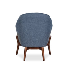 The Cia Chair in Blue back view - accent chair private label - Whats New Furniture Portland OR