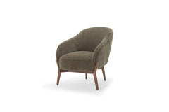 The Cia Chair in Olive variant front view - accent chair private label - Whats New Furniture Portland OR