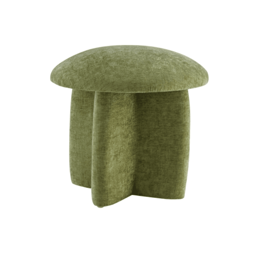 Cielo Chenille Ottoman in Millburry Green - chenille ottoman by NPD - Whats New Furniture Portland OR