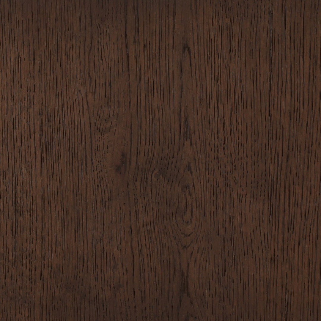 Clarice Coffee Table - Dark Brown Oak Veneer in Dark Brown - detail 2 studio view - Coffee Table by Dovetail - Whats New Furniture Portland OR