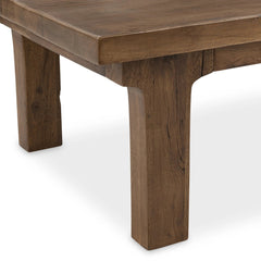 Carmel Reclaimed Wood Coffee table in Earthy Terra leg detail - reclaimed wood coffee - Whats New Furniture Portland OR