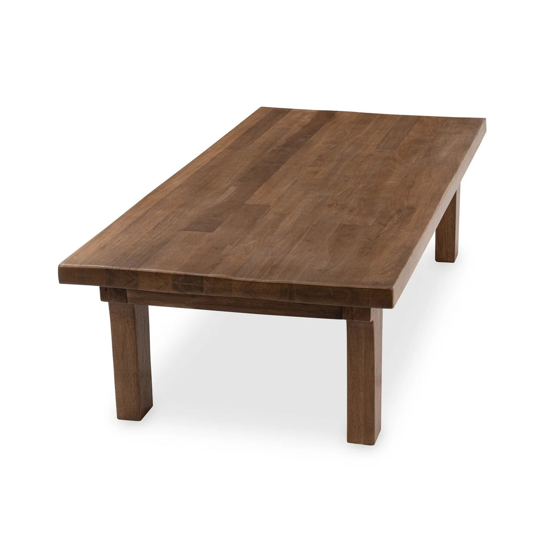 Carmel Reclaimed Wood Coffee table in Earthy Terra alternate angle - reclaimed wood coffee - Whats New Furniture Portland OR