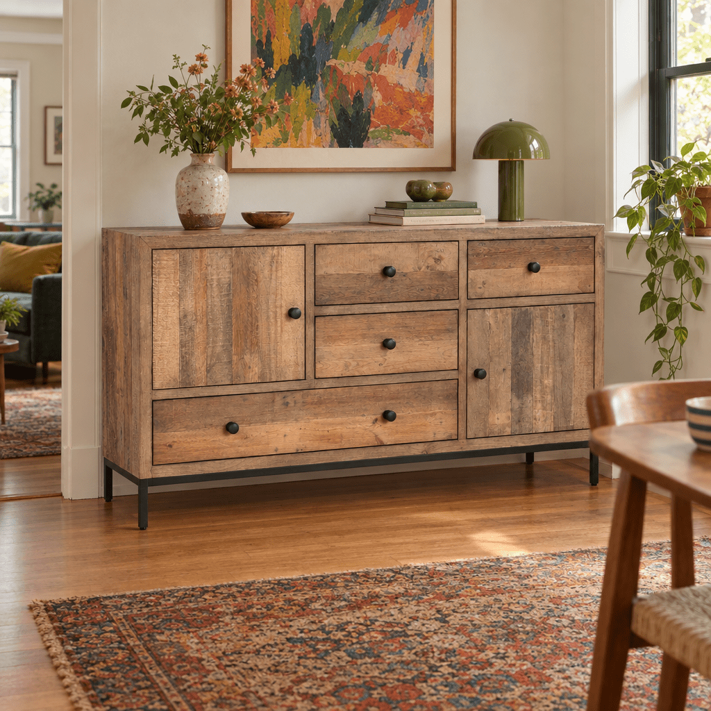 Dita 4 Drawer 2 Door Buffet in a Portland home
