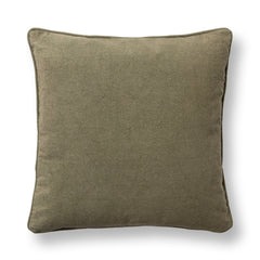 Folly Olive Green Embroidered Throw Pillow reverse or fabric detail by Classic Home - Whats New Furniture Portland OR