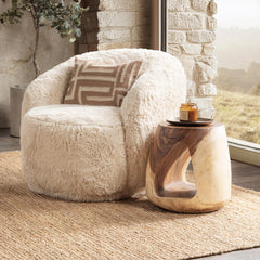 Kana Accent Table - Natural detail view 7 - Whats New Furniture Portland OR
