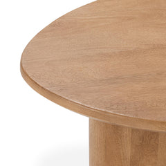 Montengo Oval Coffee Table - Natural Maple in Natural Maple detail - oval coffee table - Whats New Furniture Portland OR