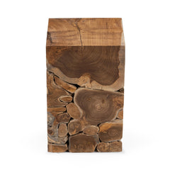 Rhea Accent Table - Natural detail view - Whats New Furniture Portland OR