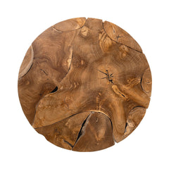 Rhea Round Coffee Table - Natural detail view 3 - Whats New Furniture Portland OR