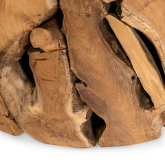 Rhea Round Coffee Table - Natural detail view 6 - Whats New Furniture Portland OR