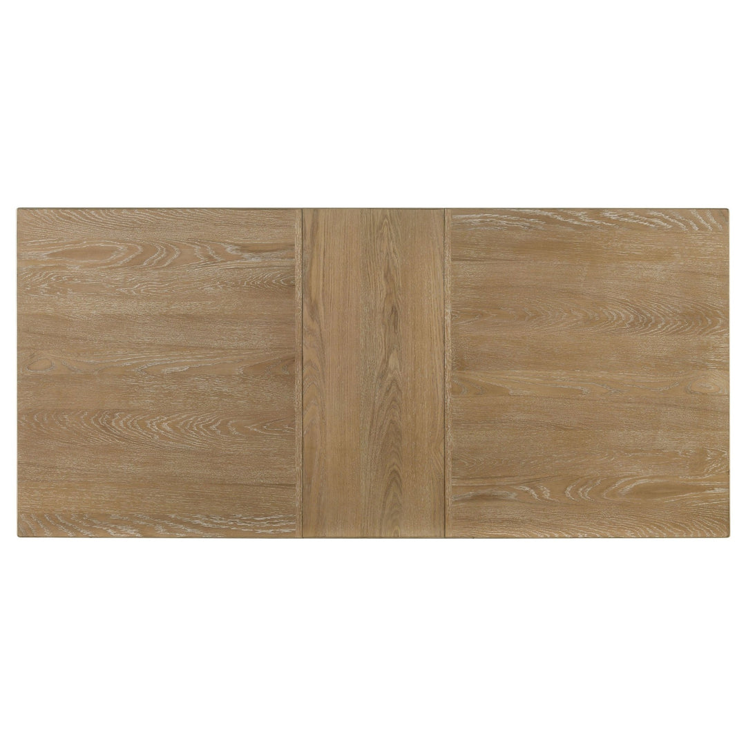Adina 89-inch Extension Dining Table Distressed Light Brown - What&
