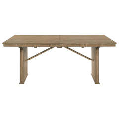 Adina 89-inch Extension Dining Table Distressed Light Brown - What&