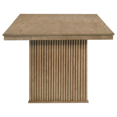 Adina 89-inch Extension Dining Table Distressed Light Brown - What&