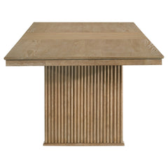 Adina 89-inch Extension Dining Table Distressed Light Brown - What&
