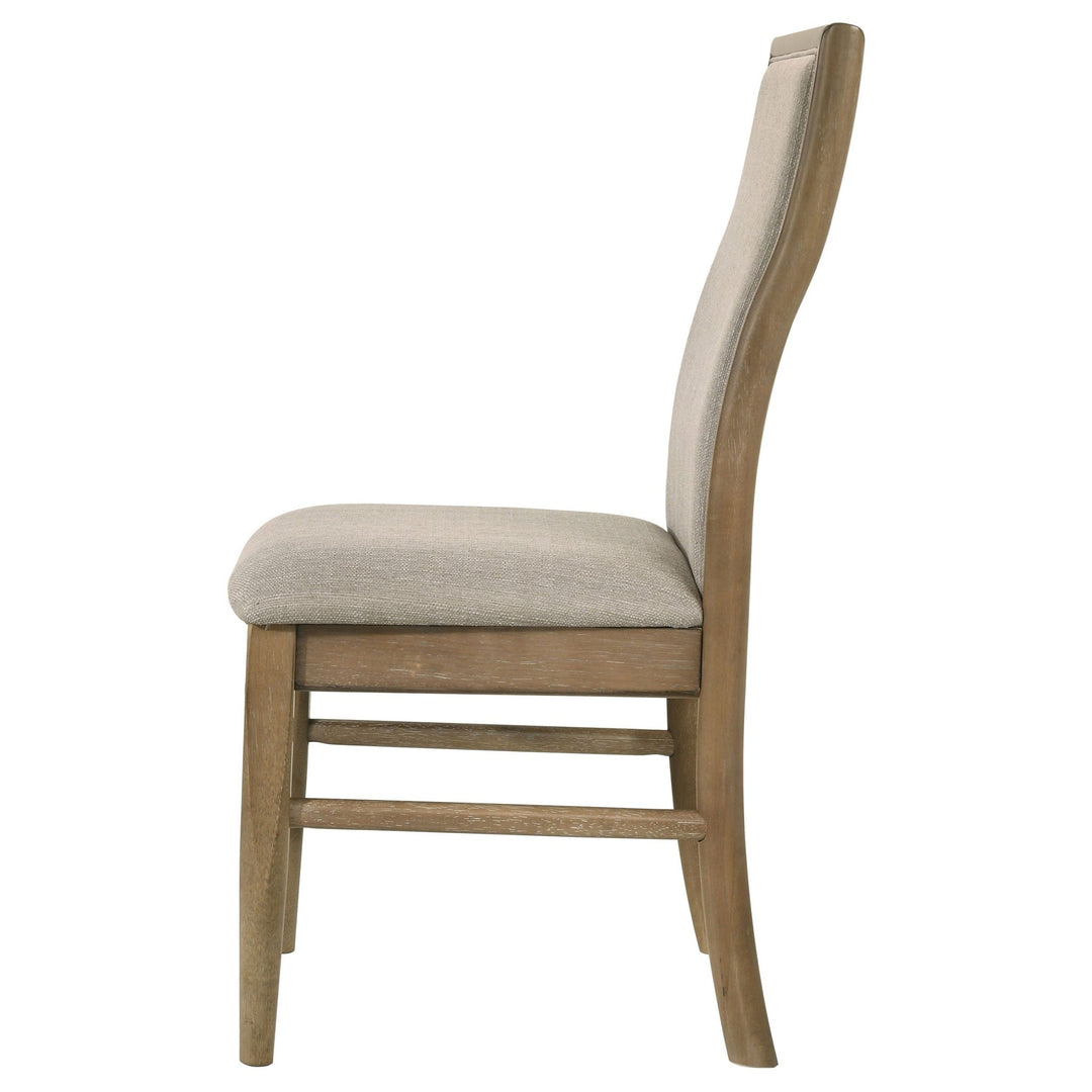 Adina Upholstered Dining Side Chair Barley (Set of 2) - What&