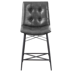 Aiken Upholstered Tufted Counter Stool - What&